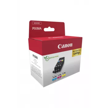 Mustepatruunat Canon CLI-526 multipack musta syaani magenta keltainen