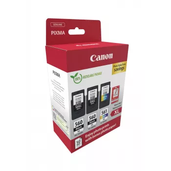 Canon 3712C012 mustepatruuna 3 kpl alkuperäinen korkea (XL) kesto musta, syaani, magenta, keltainen
