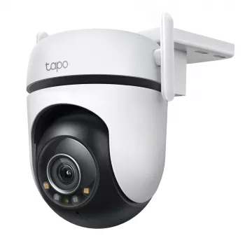 TP-Link Tapo Outdoor Pan/Tilt Security Wi-Fi Camera, IP-valvontakamera, sisä- ja ulkokäyttöön, langaton, CE, FCC, RoHS, RCM, kattoasennus, musta, valkoinen