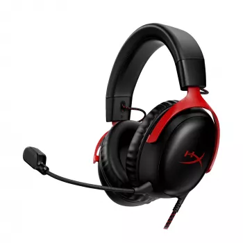 HyperX Cloud III -pelikuulokemikrofoni (musta/punainen)