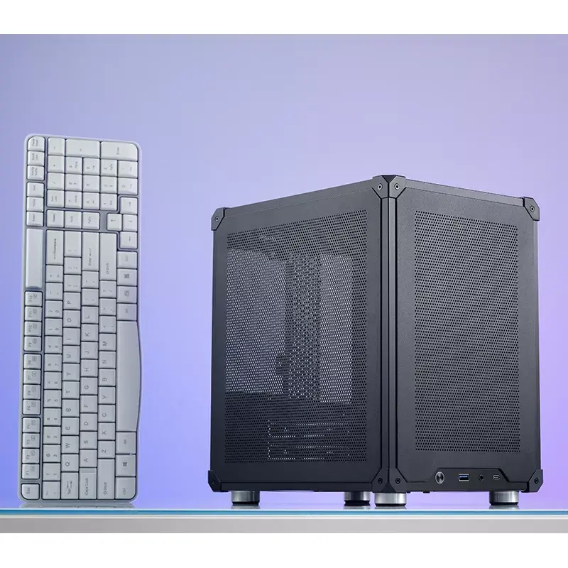 PC-kotelo Jonsbo C6 musta ITX, micro ATX