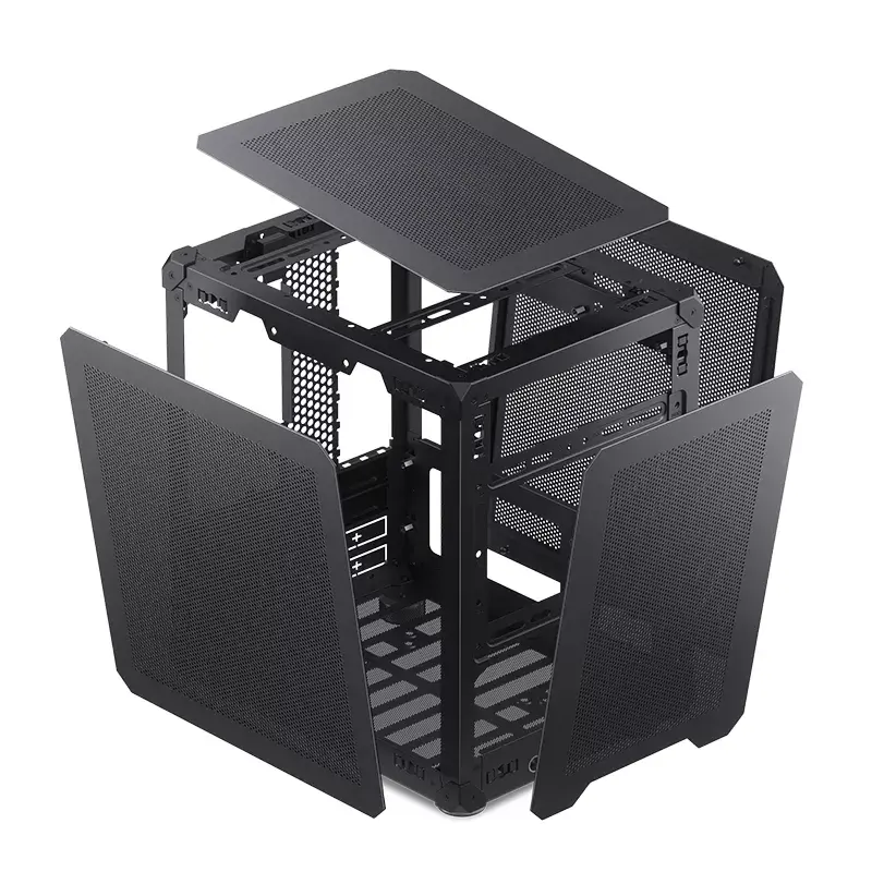 PC-kotelo Jonsbo C6 musta ITX, micro ATX