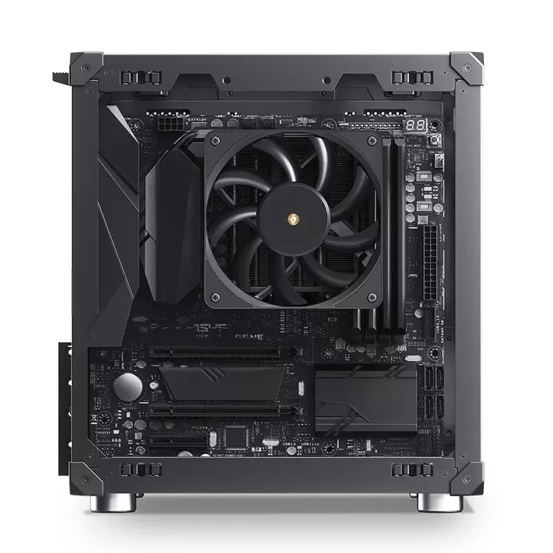PC-kotelo Jonsbo C6 musta ITX, micro ATX