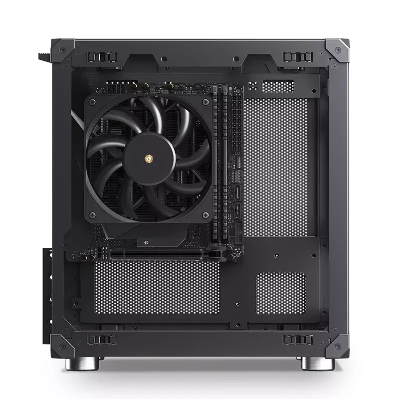 PC-kotelo Jonsbo C6 musta ITX, micro ATX