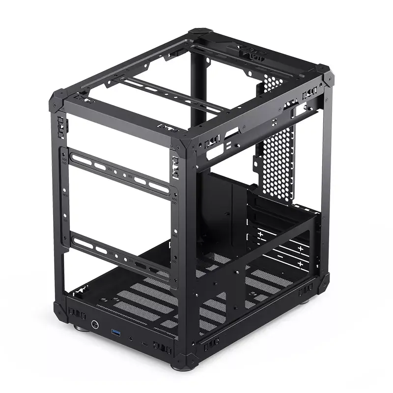 PC-kotelo Jonsbo C6 musta ITX, micro ATX