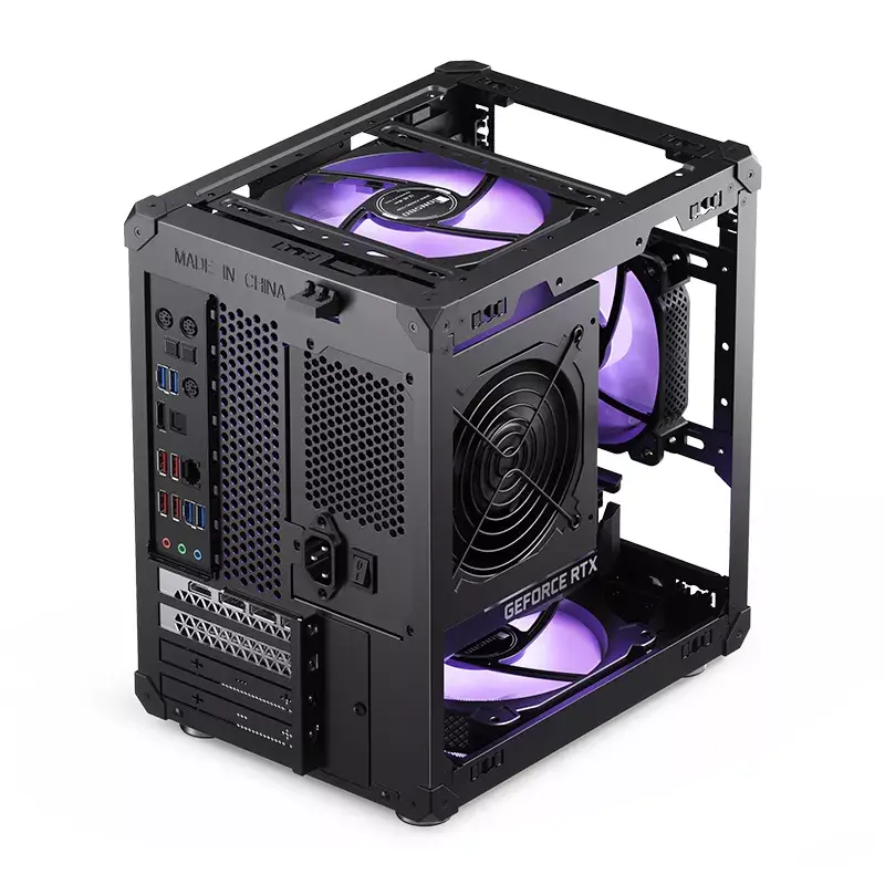 PC-kotelo Jonsbo C6 musta ITX, micro ATX