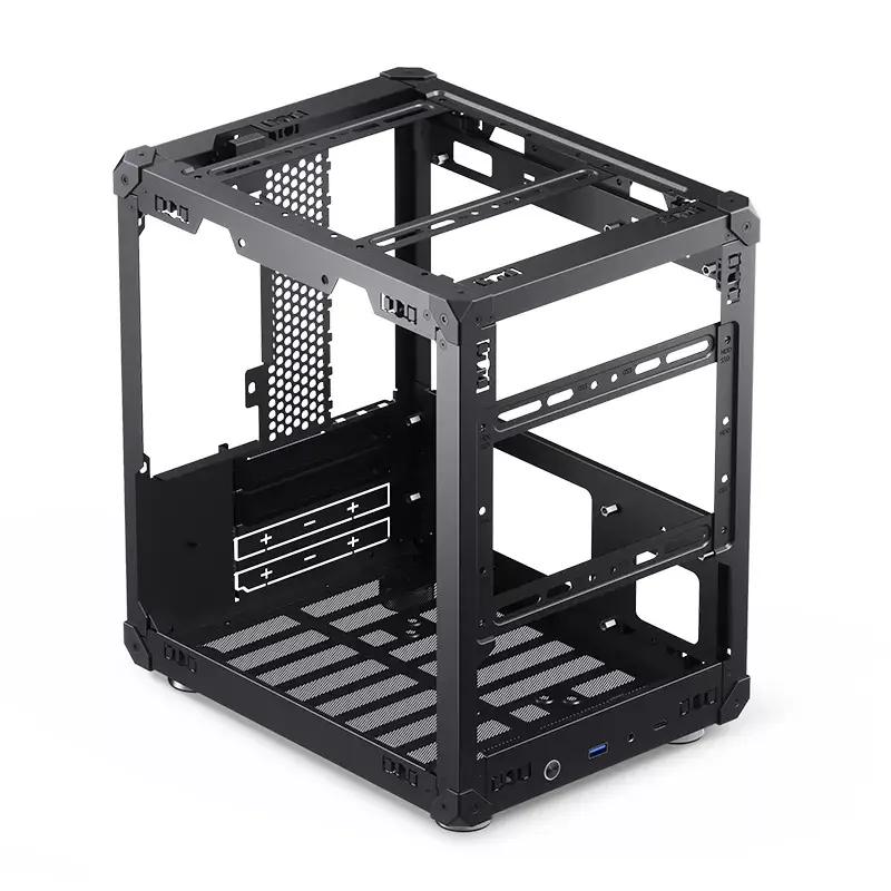 PC-kotelo Jonsbo C6 musta ITX, micro ATX