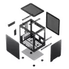 PC-kotelo Jonsbo C6 musta ITX, micro ATX