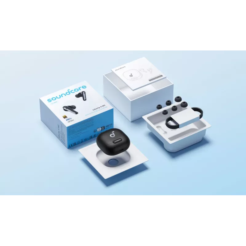 ANKER nappikuulokkeet Liberty 4 Nc - musta
