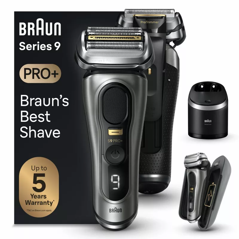 Braun Series 9 Pro+ 9575cc märkä- & kuivaparranajokone kalvosparranajokone trimmeri metalli