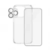 PanzerGlass 3-in-1-paketti iPhone 15 Pro Tempered Glass läpinäkyvä