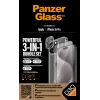 PanzerGlass 3-in-1-paketti iPhone 15 Pro Tempered Glass läpinäkyvä