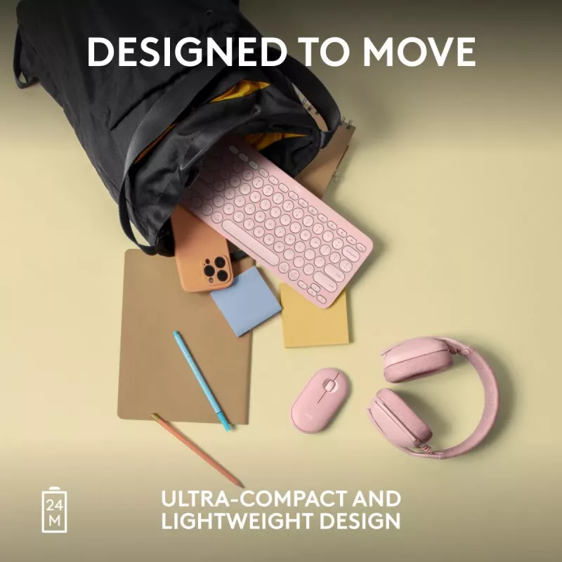 LOGITECH Pebble 2 M350s langaton optinen hiiri rose