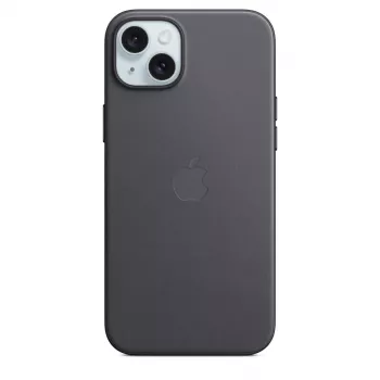 Apple FineWoven -kotelo MagSafe-yhteensopiva iPhone 15 Plus musta