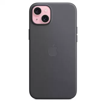 Apple FineWoven -kotelo MagSafe-yhteensopiva iPhone 15 Plus musta
