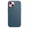 Apple FineWoven -kotelo MagSafe-yhteensopiva iPhone 15 Pacific Blue