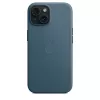 Apple FineWoven -kotelo MagSafe-yhteensopiva iPhone 15 Pacific Blue