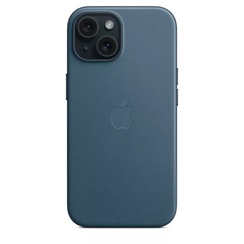 Apple FineWoven -kotelo MagSafe-yhteensopiva iPhone 15 Pacific Blue