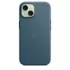 Apple FineWoven -kotelo MagSafe-yhteensopiva iPhone 15 Pacific Blue