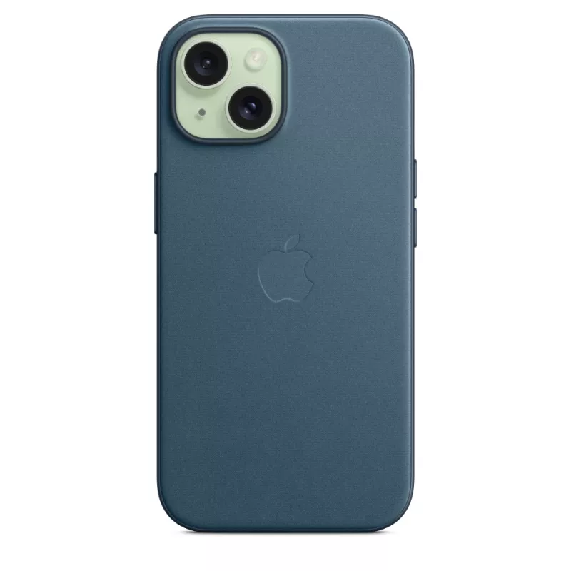 Apple FineWoven -kotelo MagSafe-yhteensopiva iPhone 15 Pacific Blue