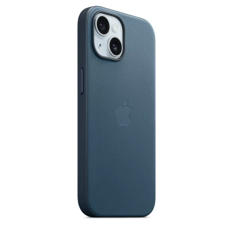 Apple FineWoven -kotelo MagSafe-yhteensopiva iPhone 15 Pacific Blue