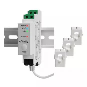 Shelly Pro 3EM energiankulutusmittari AC 120 A 50-60 Hz