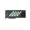 ASUS Hyper M.2 x16 Gen5 Card PCIe 5.0 M.2 -sovitin aktiivijäähdytyksellä