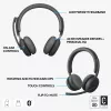LOGITECH kuulokemikrofoni - Zone - langaton - grafiitti