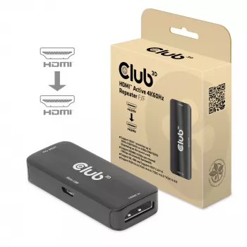 CLUB3D HDMI aktiivinen 4K60Hz toistin F/F