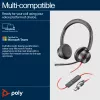 HP Poly Blackwire 8225 stereo Microsoft Teams -sertifioitu USB-C-kuulokemikrofoni + USB-C/A-sovitin