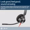 HP Poly Blackwire 3320 stereo Microsoft Teams -sertifioitu USB-C-kuulokemikrofoni + USB-C/A-sovitin