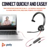 HP Poly Blackwire 3315 mono USB-C -kuulokemikrofoni + 3,5 mm liitin + USB-C/A-sovitin