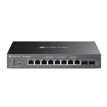 TP-Link Omada 8-porttinen 2.5GBASE-T ja 2-porttinen 10GE SFP+ Smart -kytkin, 8 porttia PoE+