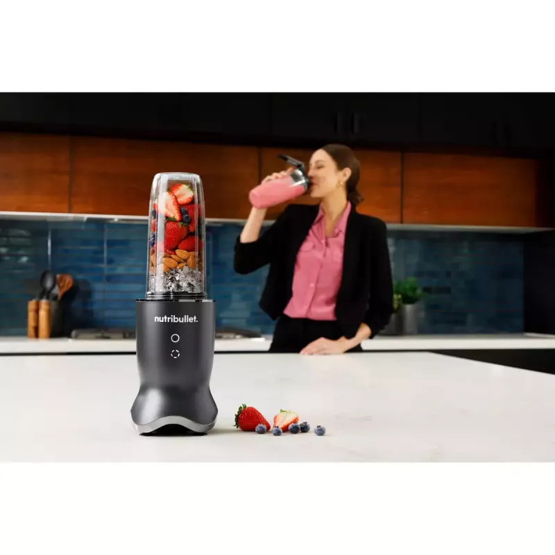 NutriBullet NB1206DGCC 0,9 L pöytätehosekoitin 1200 W musta, läpinäkyvä