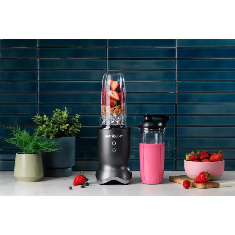 NutriBullet NB1206DGCC 0,9 L pöytätehosekoitin 1200 W musta, läpinäkyvä