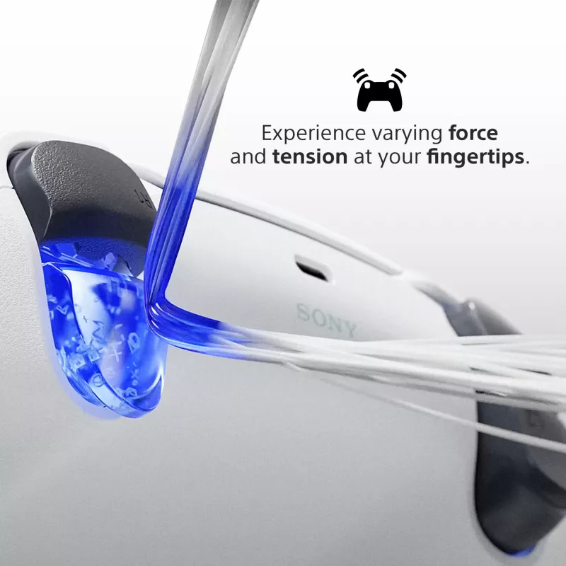 Peliohjain Sony DualSense Wireless Controller V2 – PlayStation 5, Bluetooth/USB, USB-C, sisäänrakennettu akku, valkoinen
