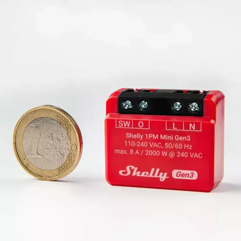 Älykytkin Shelly 1PM Mini Gen3 1P langaton 110-240V