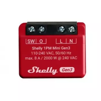 Älykytkin Shelly 1PM Mini Gen3 1P langaton 110-240V