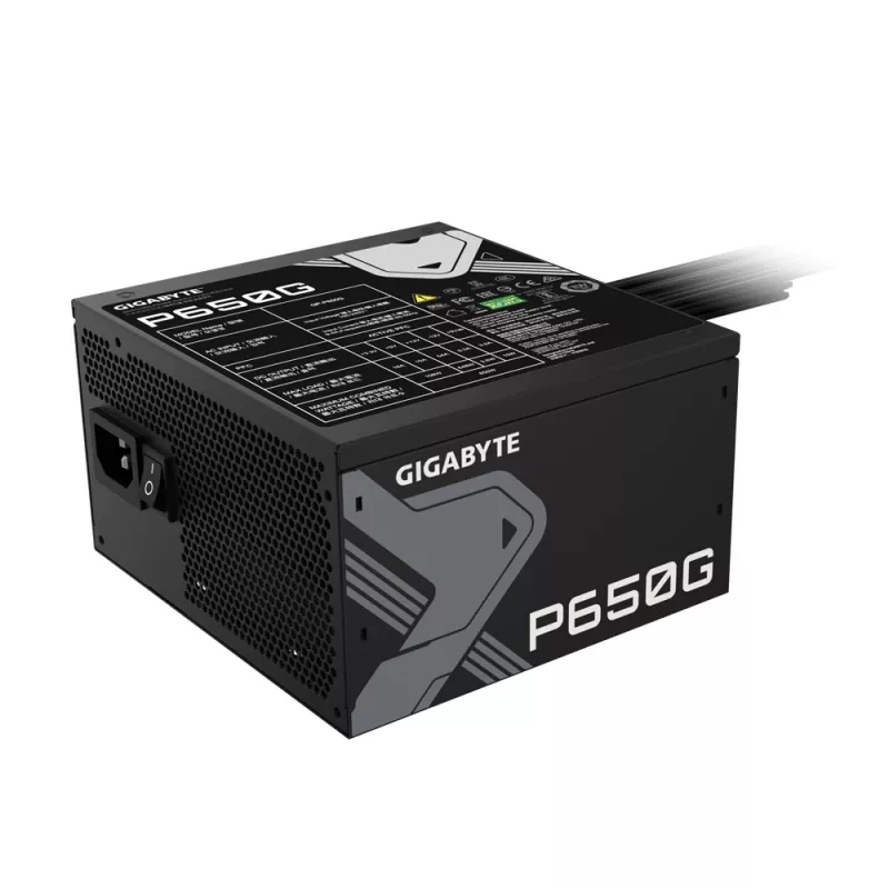 GIGABYTE GP-P650G virtalähde 650 W 20+4 pin ATX ATX musta