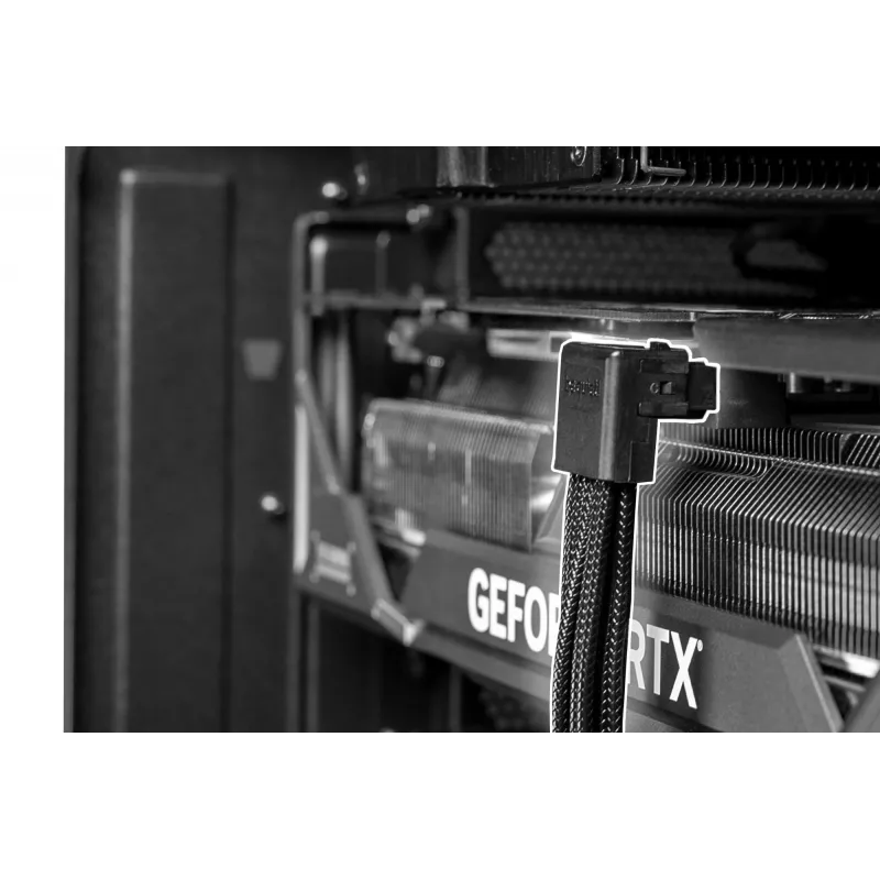 be quiet 12V-2x6 / 12VHPWR 90°-kaapeli PCI-E 0,7 m