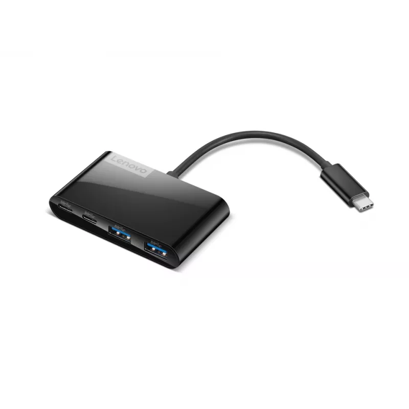 Lenovo Select GX91L84354 4-porttinen USB-C-hubi, USB 3.0, musta
