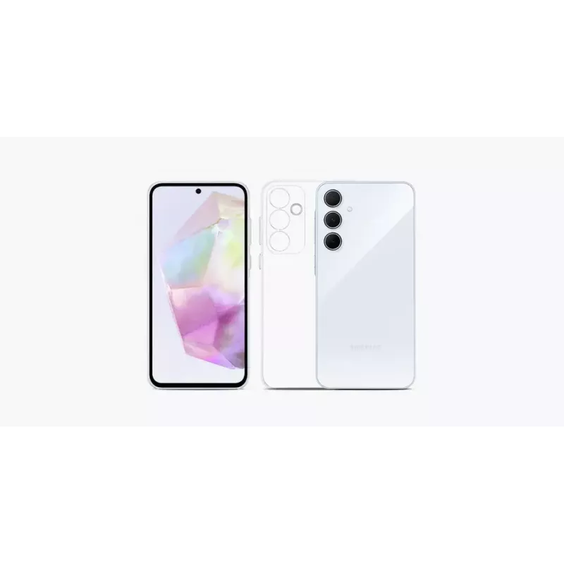 Samsung EF-QA356CTEGWW Clear Case -suojakuori Galaxy A35 5G:lle, läpinäkyvä