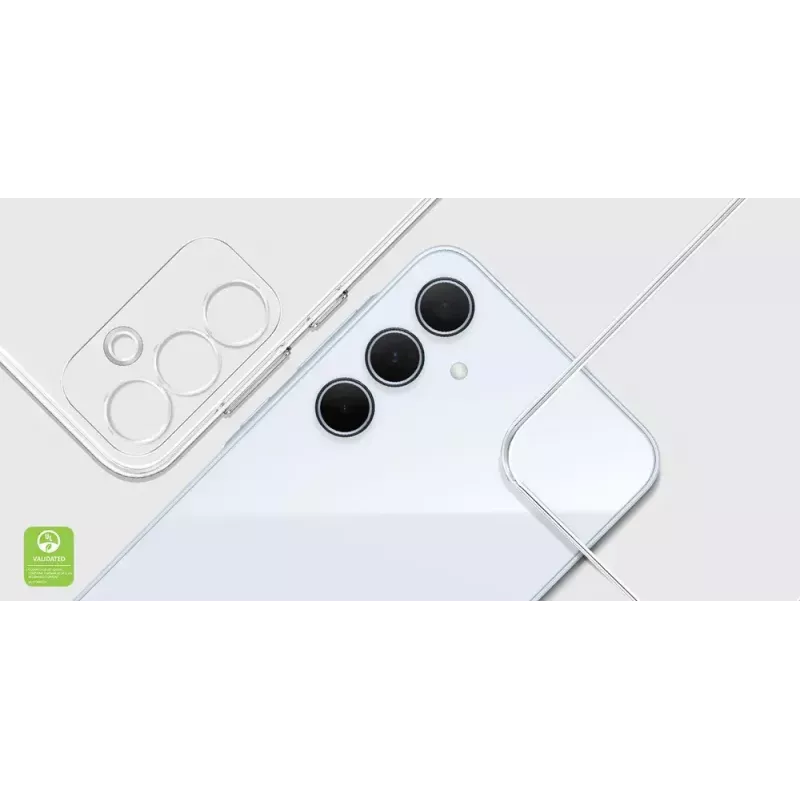Samsung EF-QA356CTEGWW Clear Case -suojakuori Galaxy A35 5G:lle, läpinäkyvä