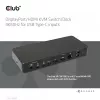 CLUB3D DisplayPort/HDMI KVM-kytkin/telakka 4K60Hz USB Type-C-tuloille