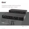 CLUB3D DisplayPort/HDMI KVM-kytkin/telakka 4K60Hz USB Type-C-tuloille
