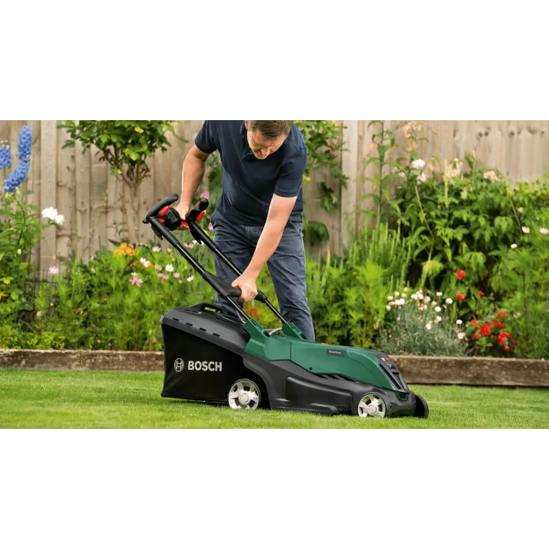 Bosch AdvancedRotak työnnettävä akkuruohonleikkuri, vihreä