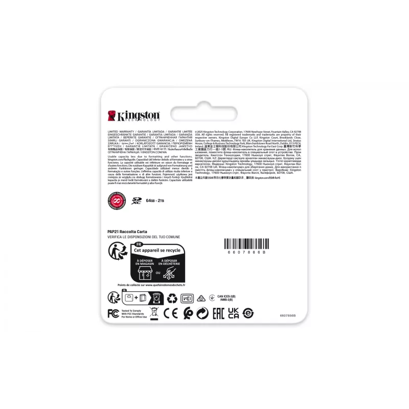 Kingston Technology 128 GB Canvas React Plus SDXC UHS-II 280R/100W U3 V60 Full HD/4K