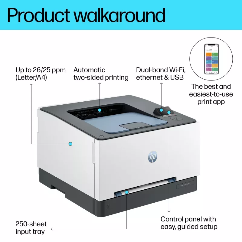 HP Color LaserJet Pro 3202dw, laser, väri, 600 x 600 DPI, A4, 25 ppm, kaksipuolinen tulostus