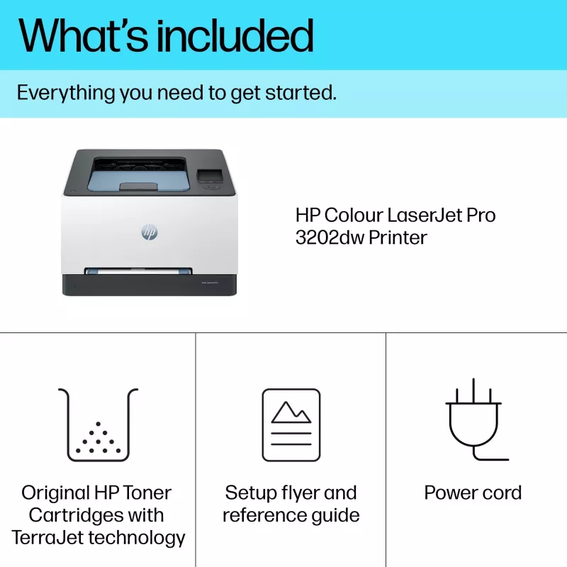 HP Color LaserJet Pro 3202dw, laser, väri, 600 x 600 DPI, A4, 25 ppm, kaksipuolinen tulostus