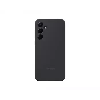 Samsung EF-PA556TBEGWW silikonikotelo Galaxy A55 -puhelimelle, musta